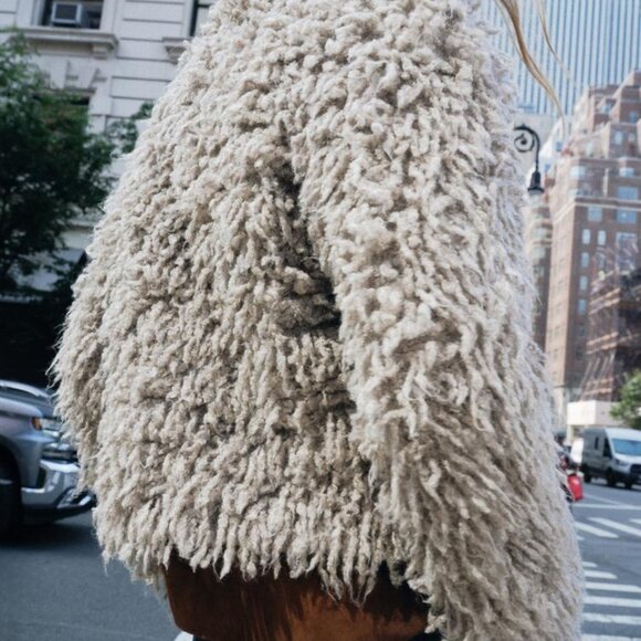 NWT ZARA FAUX FUR KNIT JACKET S, M, L - Picture 6 of 8